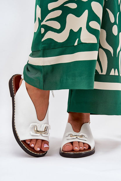 Almira Flat Eco-Leather Sandals
