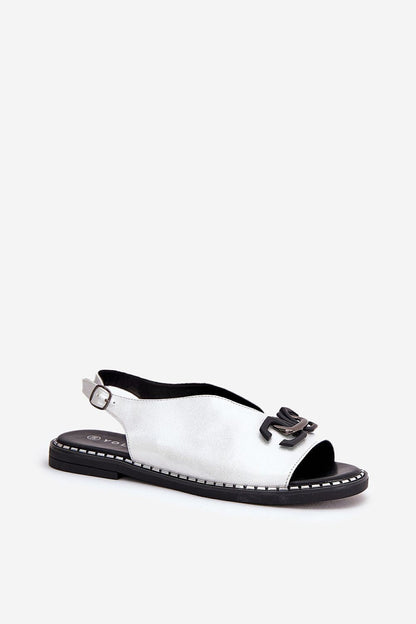 Almira Flat Eco-Leather Sandals