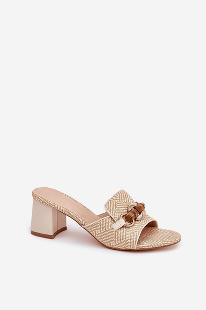 Mireta Woven Slip-Heel Sandals