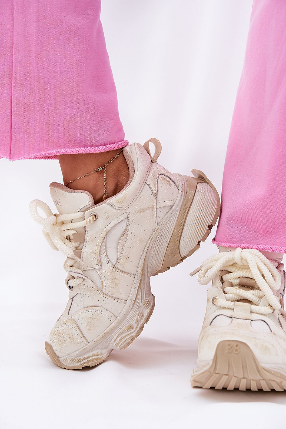 Avrielle Sequin Lace-Up Sport Shoes