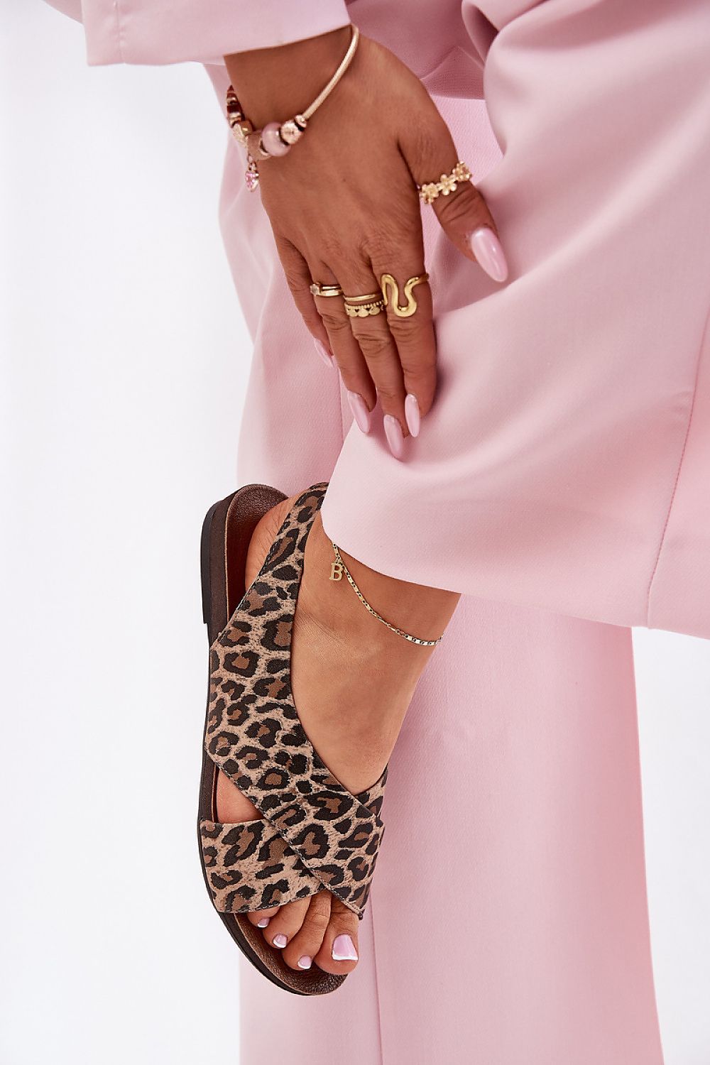 Talmea Soft-Strap Leather Sandals