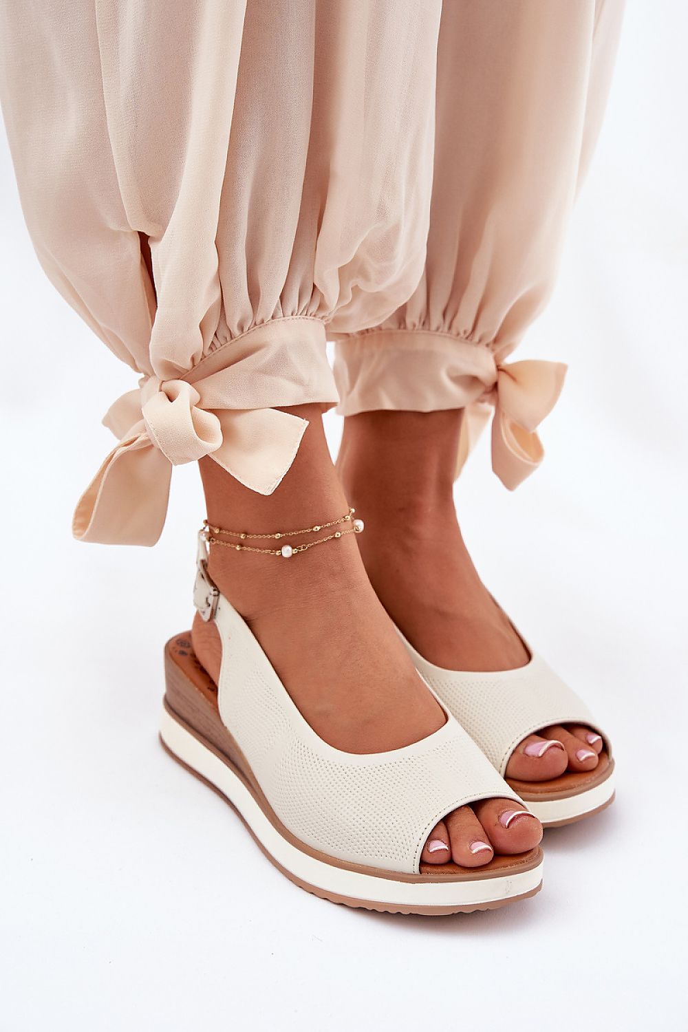 Alvarenne Classic Buckled Wedge Sandals