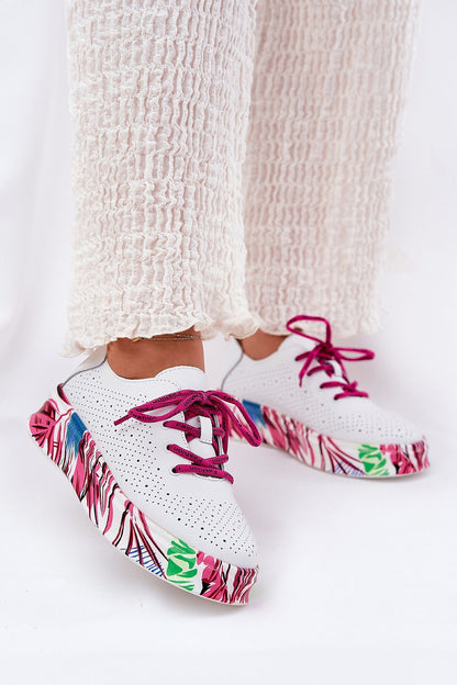Lurevynn Patterned Platform Sport Shoes