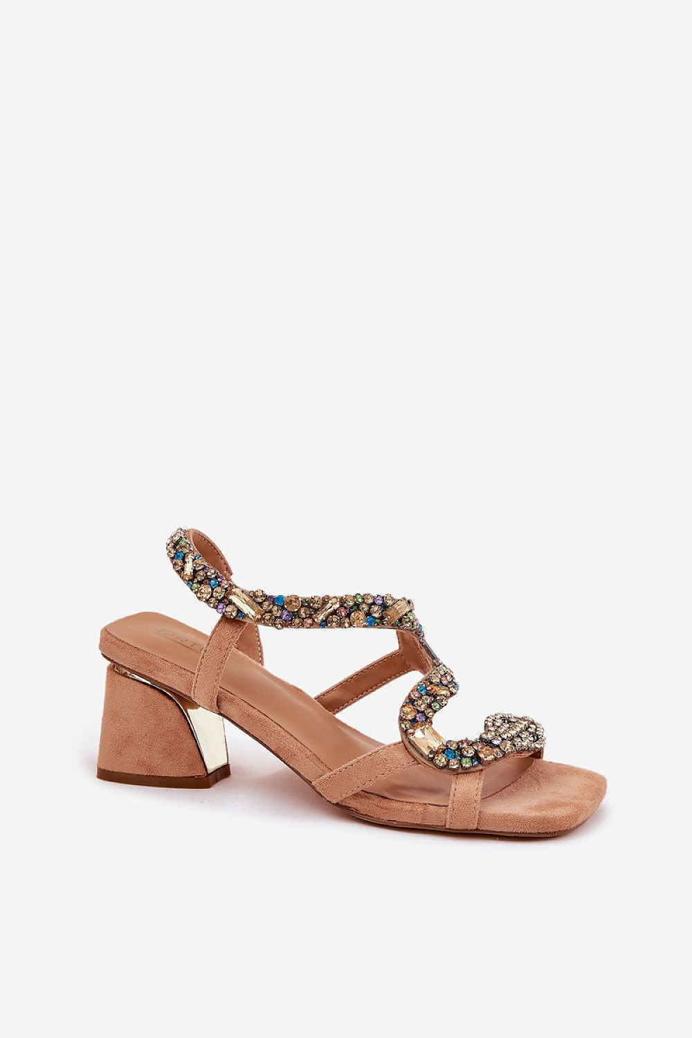 Orlanza Mirrored Serpent Heel Sandals