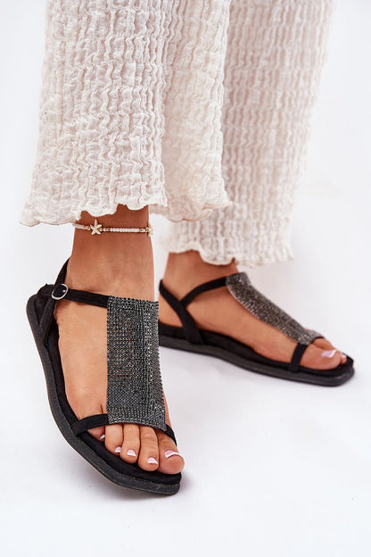 Cirellane Crystal Strap Sandals