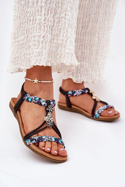 Aviretta Braided Zircon Sandals