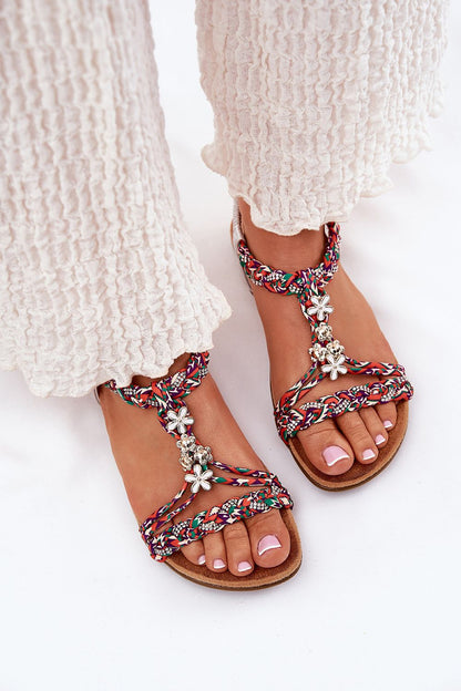 Zirellia Woven Flat Sandals