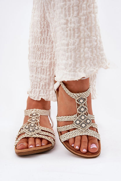 Ynessa Braided Flat Summer Sandals