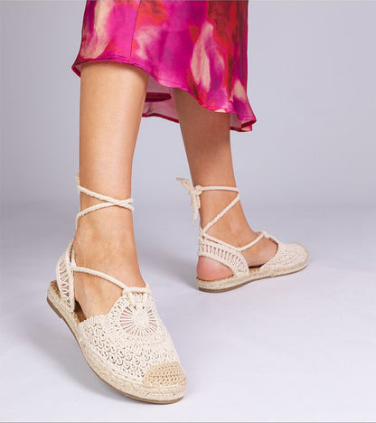 Serella Espadrille Sandals on Braided Sole