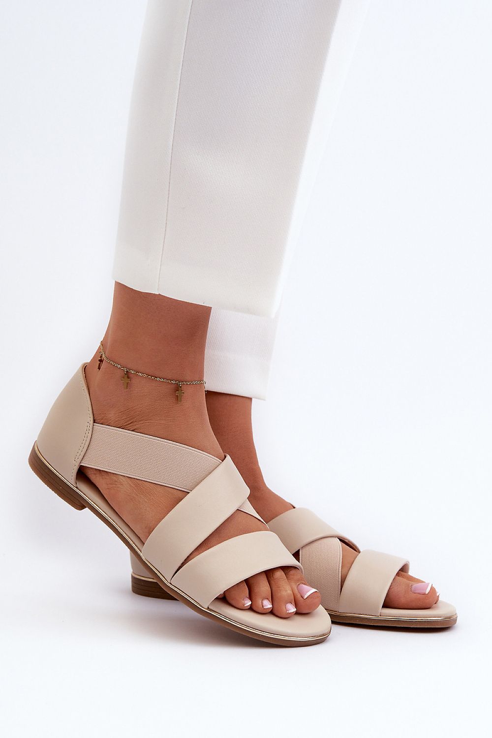 Zirella Elastic Strap Sandals