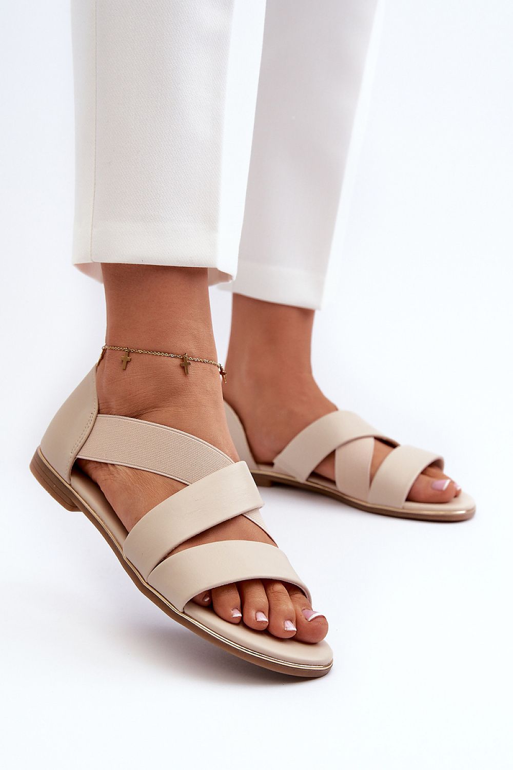 Zirella Elastic Strap Sandals
