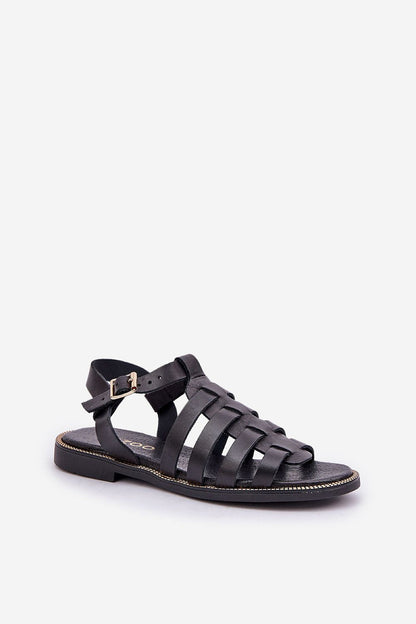 Celira Flat Leather Sandals