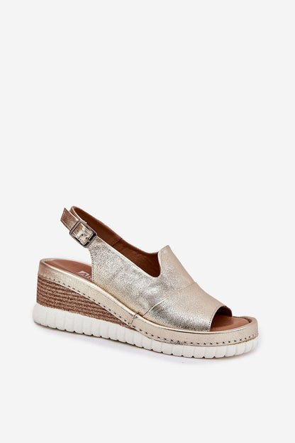 Nirellia Classic Wedge Leather Sandals