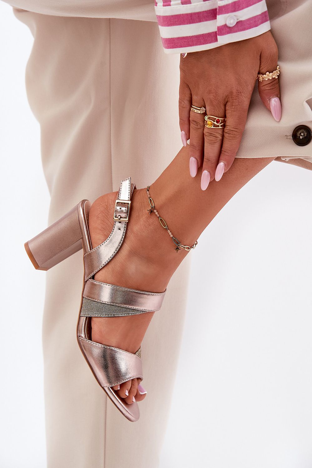 Aurelisse Column Heel Occasion Sandals