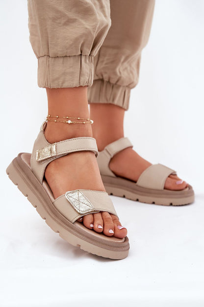 Lirasha Leather Platform Sandals
