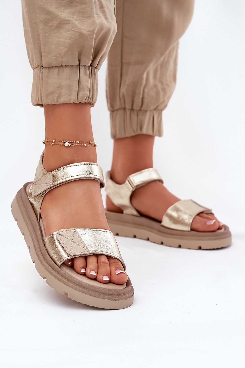Lirasha Leather Platform Sandals