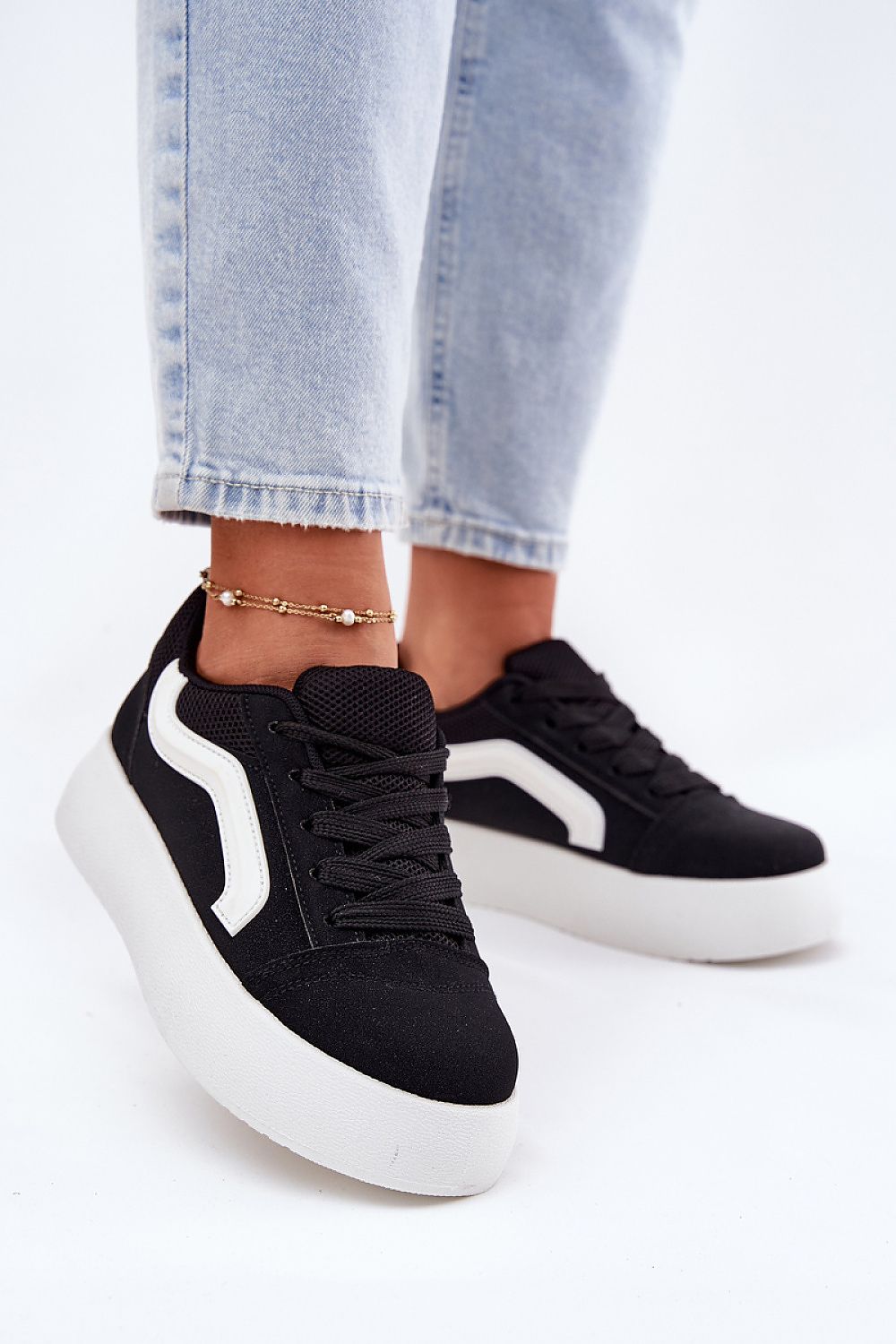 Ravelin Suede Platform Sneakers