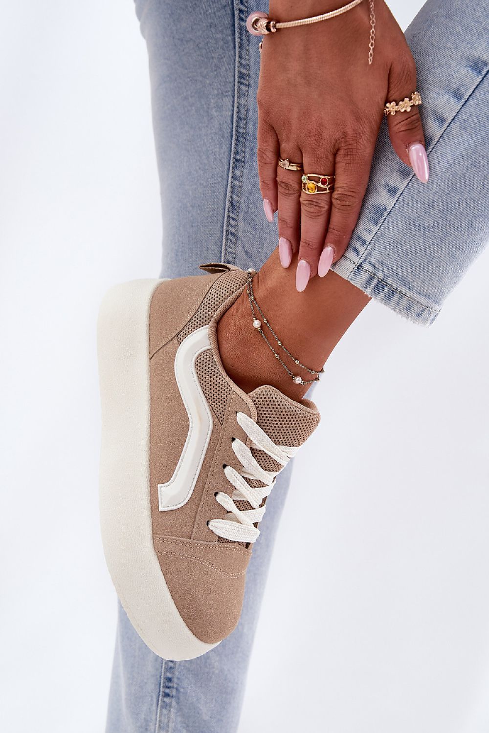 Ravelin Suede Platform Sneakers
