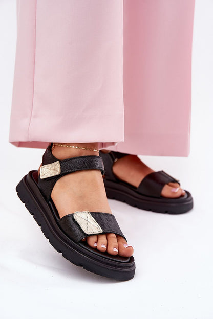 Lirasha Leather Platform Sandals