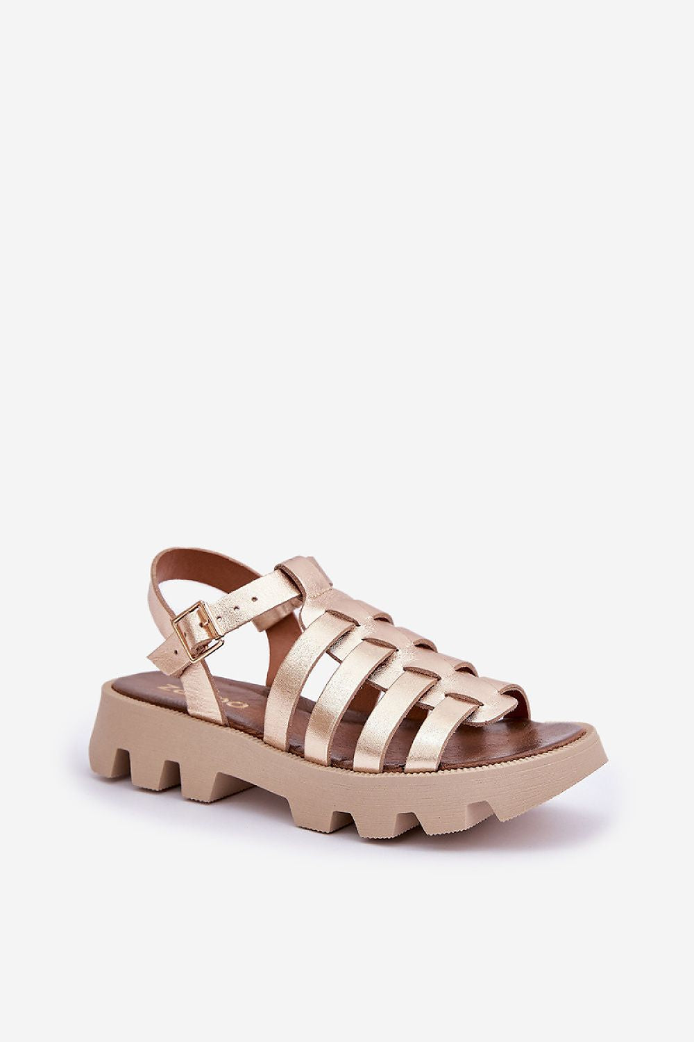 Rovenne Studded Platform Leather Sandals