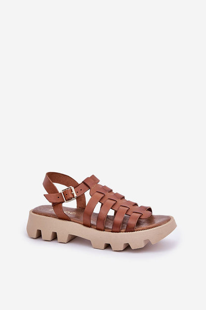 Rovenne Studded Platform Leather Sandals