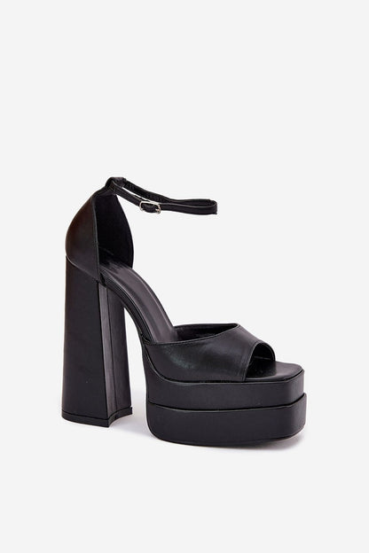 Calvenya Platform Block Heel Sandals