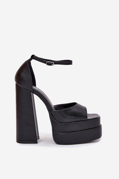 Calvenya Platform Block Heel Sandals