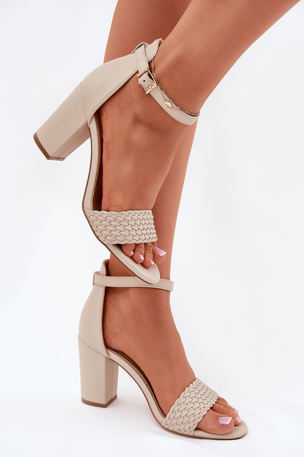 Mirellia Braided Strap Heel Sandals