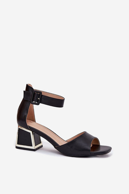 Orlienne Mid-Heel Evening Sandals