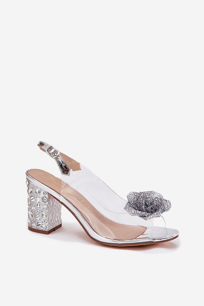 Aluresta Crystal Column Heel Sandals