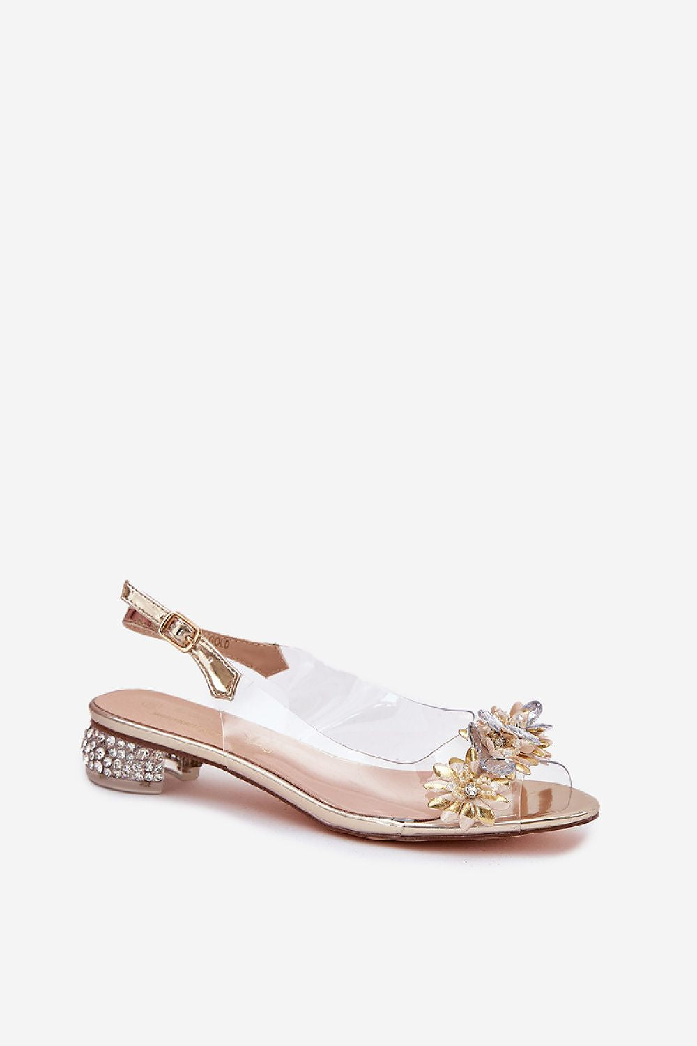 Aurecita Clear-Bloom Heel Sandals