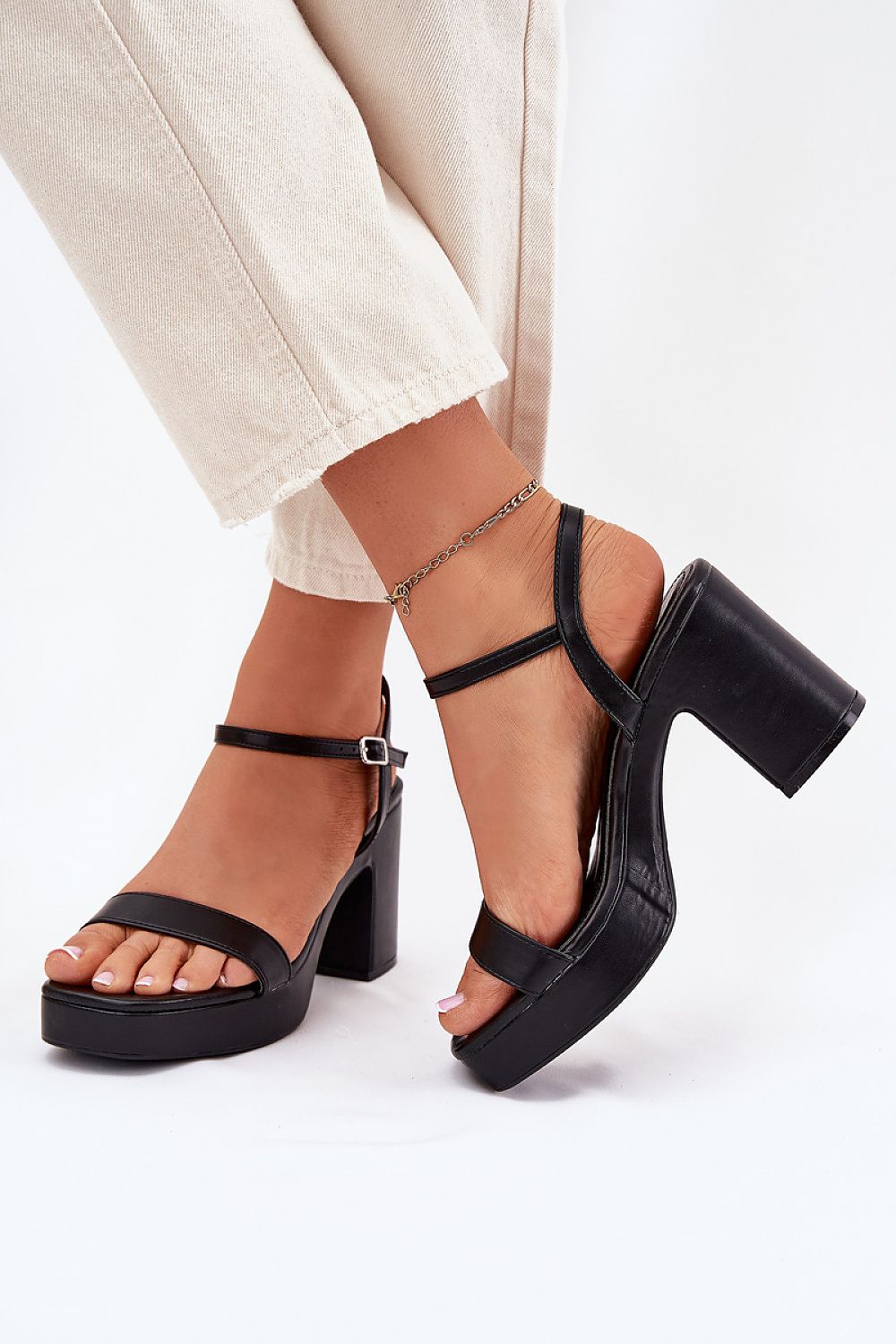 Zafirelle Block-Heel Evening Sandals