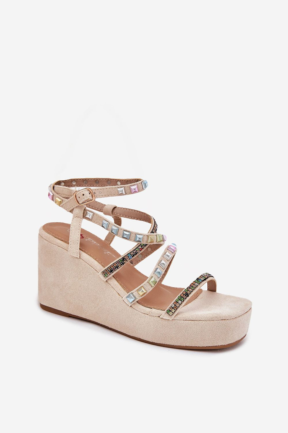 Merivelle Embellished Wedge Sandals