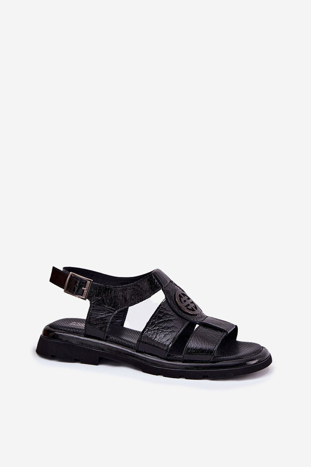 Lunarelle Low Heel Leather Sandals