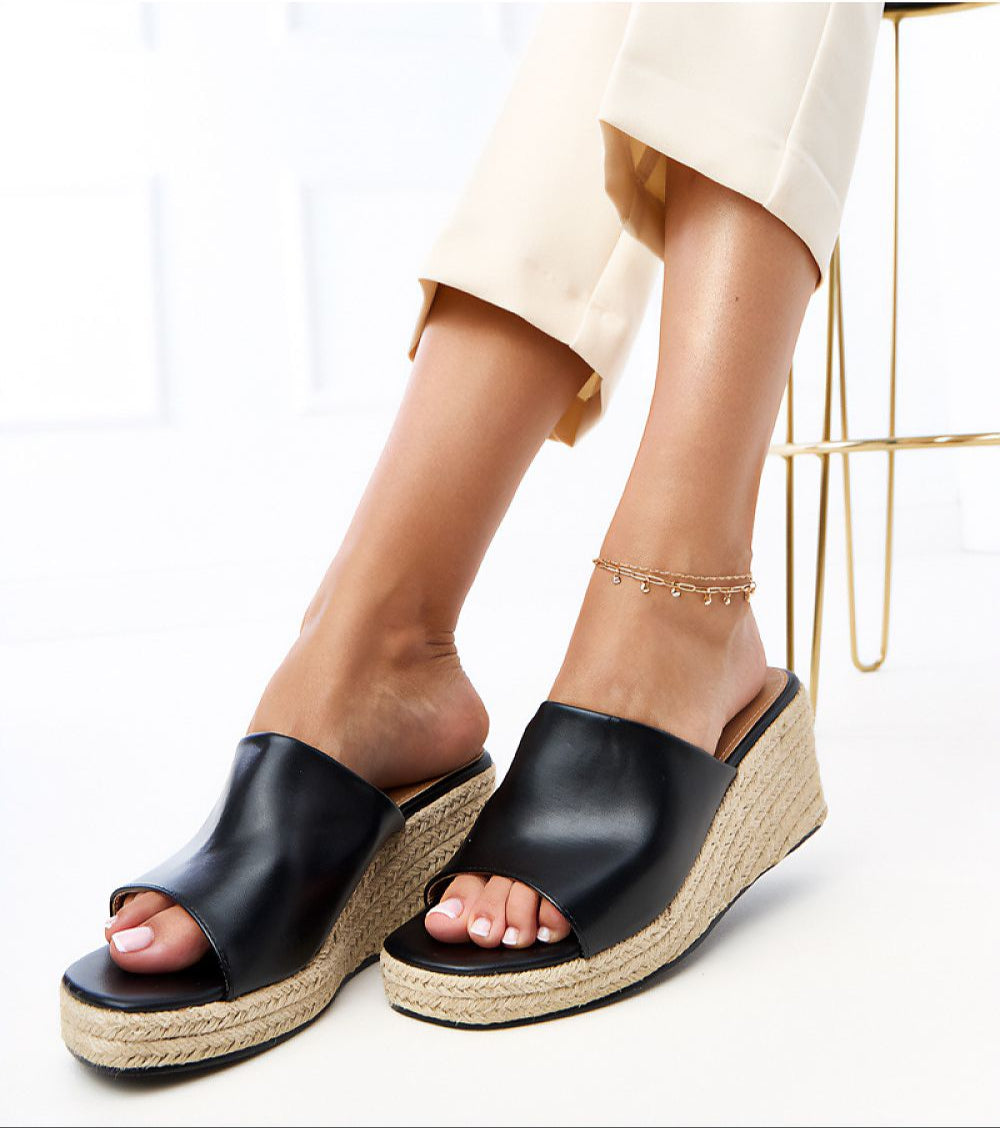 Avessa Espadrille Wedge Slides