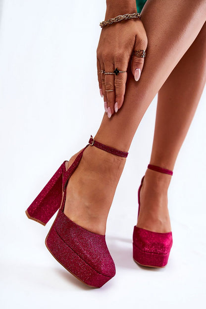 Valerisse Glitter Stiletto Evening Sandals