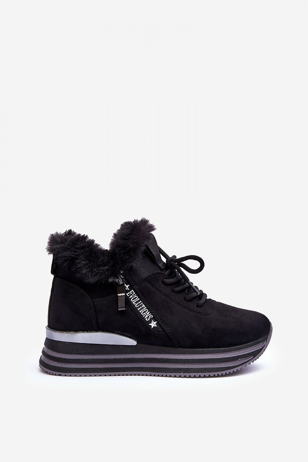 Evolutions Fur-Trimmed Winter Sneakers