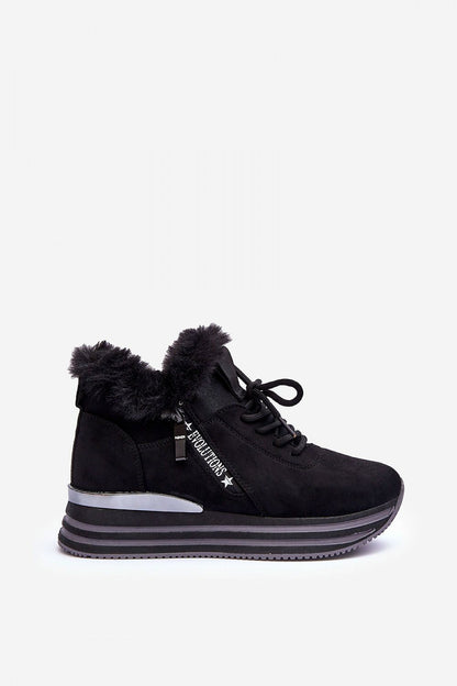 Evolutions Fur-Trimmed Winter Sneakers