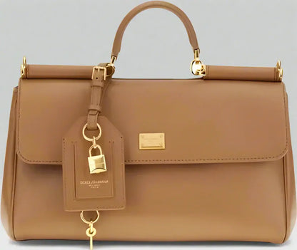 DOLCE & GABBANA butterscotch leather My Sicily Handbag