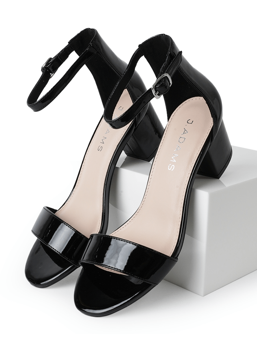Daisy | Black Patent Heels by J.Adams – Don't Panic Shoes