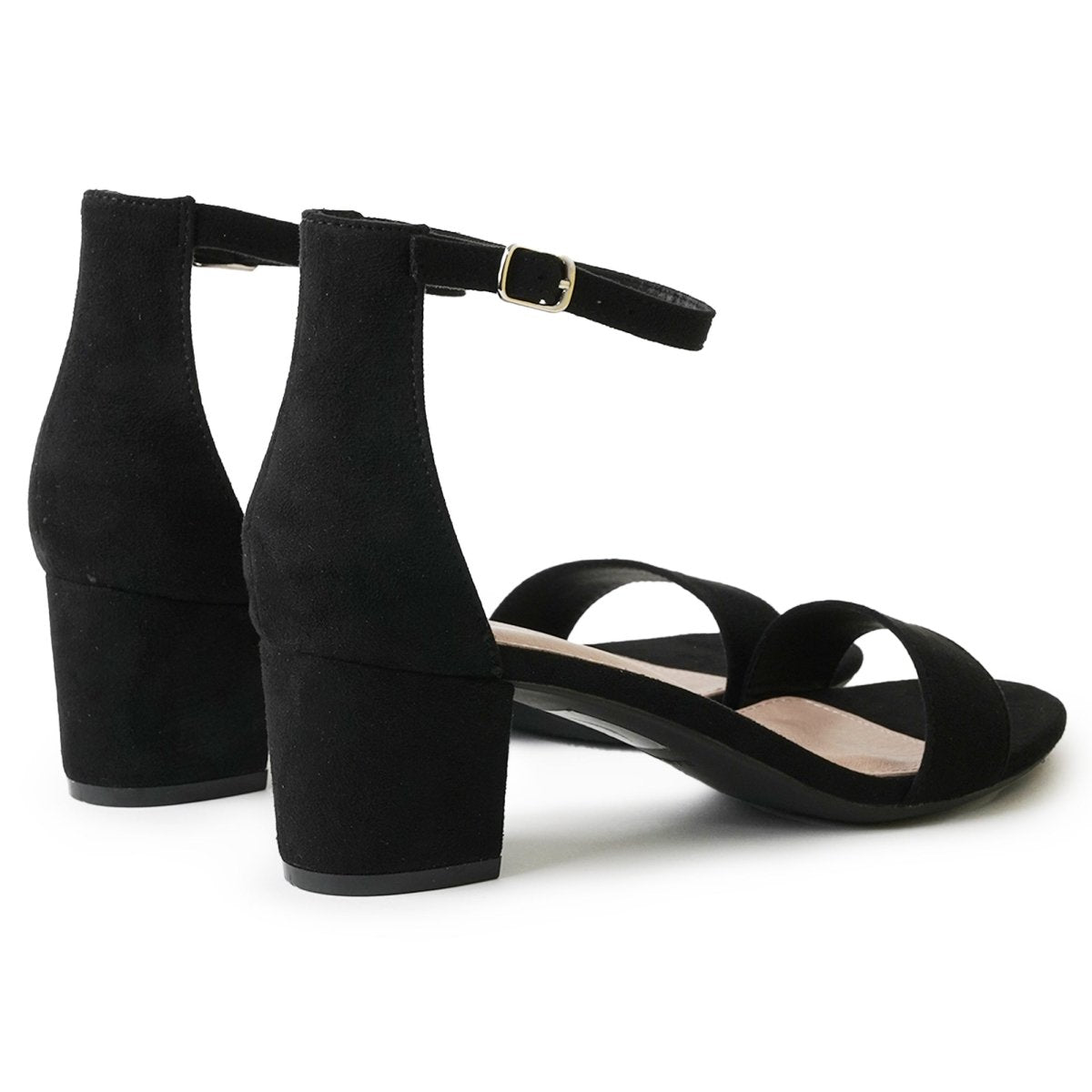 Daisy | Black Suede Heels by J.Adams – Don't Panic Shoes