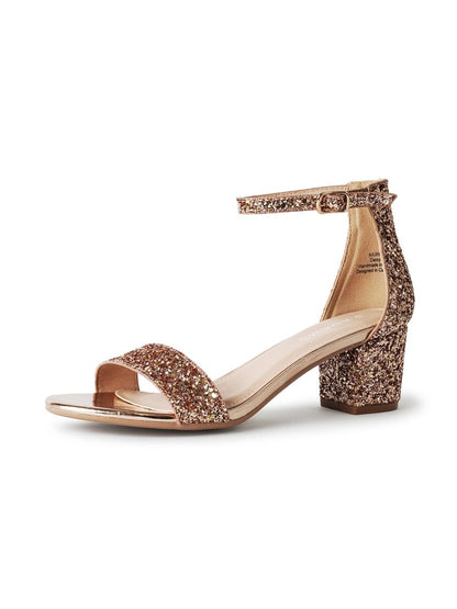 Daisy | Champagne Glitter Heels by J.Adams – Don't Panic Shoes
