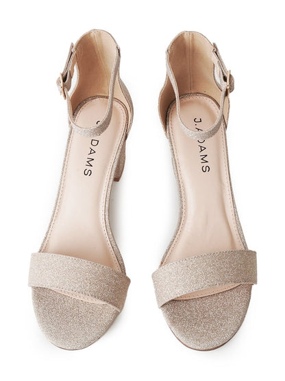 Daisy | Gold Fine Glitter Heels by J.Adams – Don't Panic Shoes