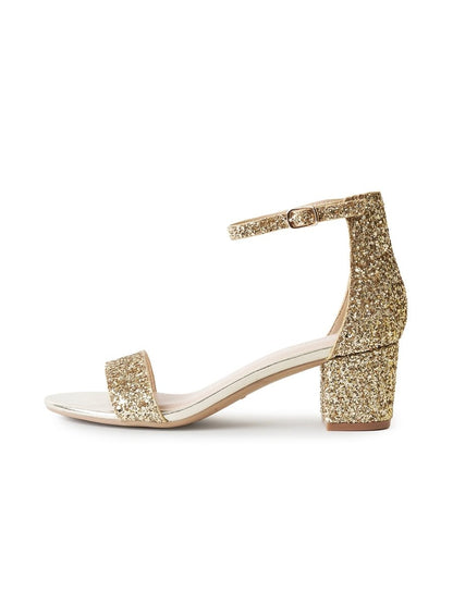 Daisy | Gold Glitter Heels by J.Adams – Don't Panic Shoes