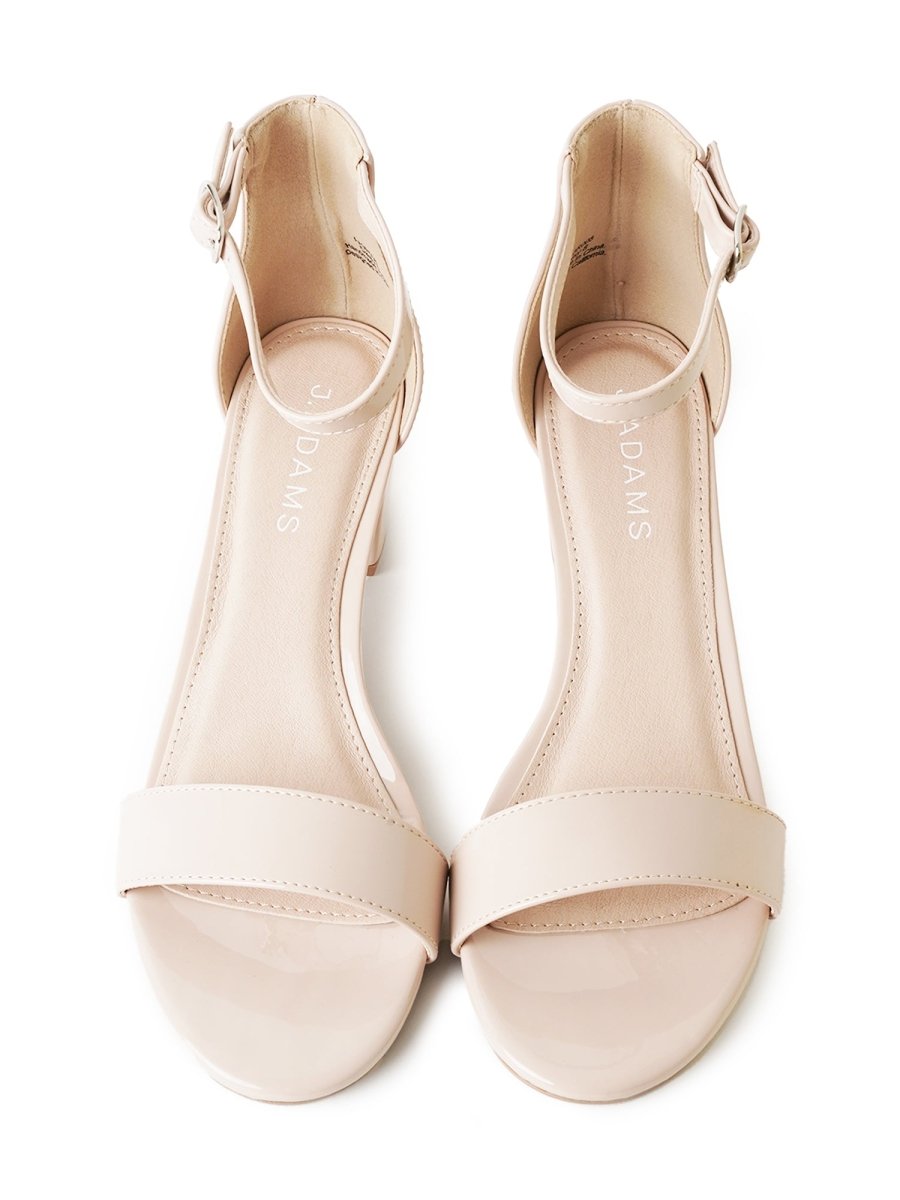 Daisy | Light Taupe Patent Heels by J.Adams – Don't Panic Shoes