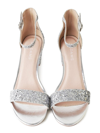 Daisy | Silver Glitter Heels by J.Adams – Don't Panic Shoes