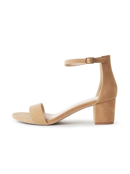 Daisy | Tan Nubuck Heels by J.Adams – Don't Panic Shoes