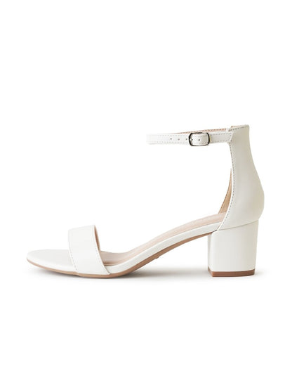Daisy | White Heels by J.Adams – Don't Panic Shoes