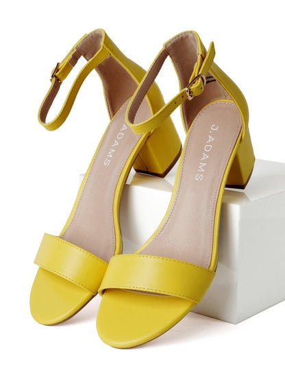Daisy | Yellow Heels by J.Adams – Don't Panic Shoes