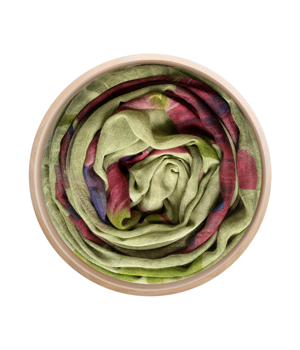 Dalí Art Inspired Florence Bamboo Fiber Dark Green 15 Bamboo Scarves by Mar Soreli – Don't Panic Shoes
